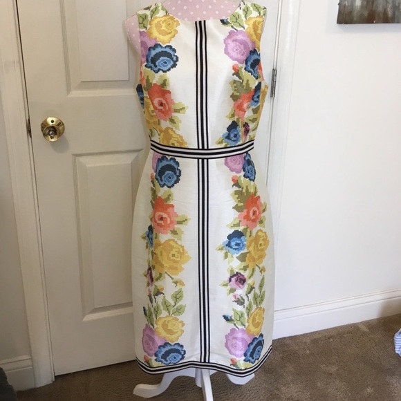 Payal Pratap for Anthropologie Garden Grid Sheath Dress - Picture 3 of 5